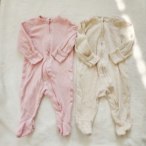 Old Navy 2-Way Zipper Footed Sleepers